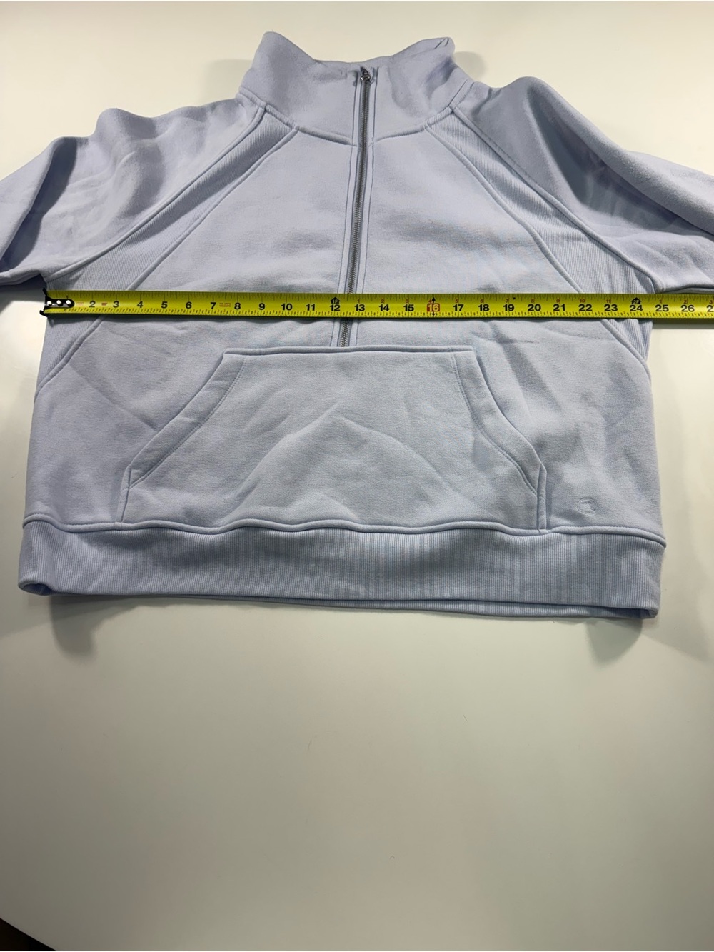Danskin Lilac Half-Zip Kangaroo Pocket Sweatshirt - Picture 5 of 8